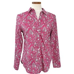 J. Crew Liberty Pink Floral Button-Down Shirt size 16
